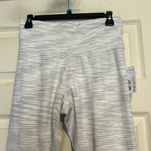 Jockey Leggings Size Medium White Gray - Picture 2 of 8